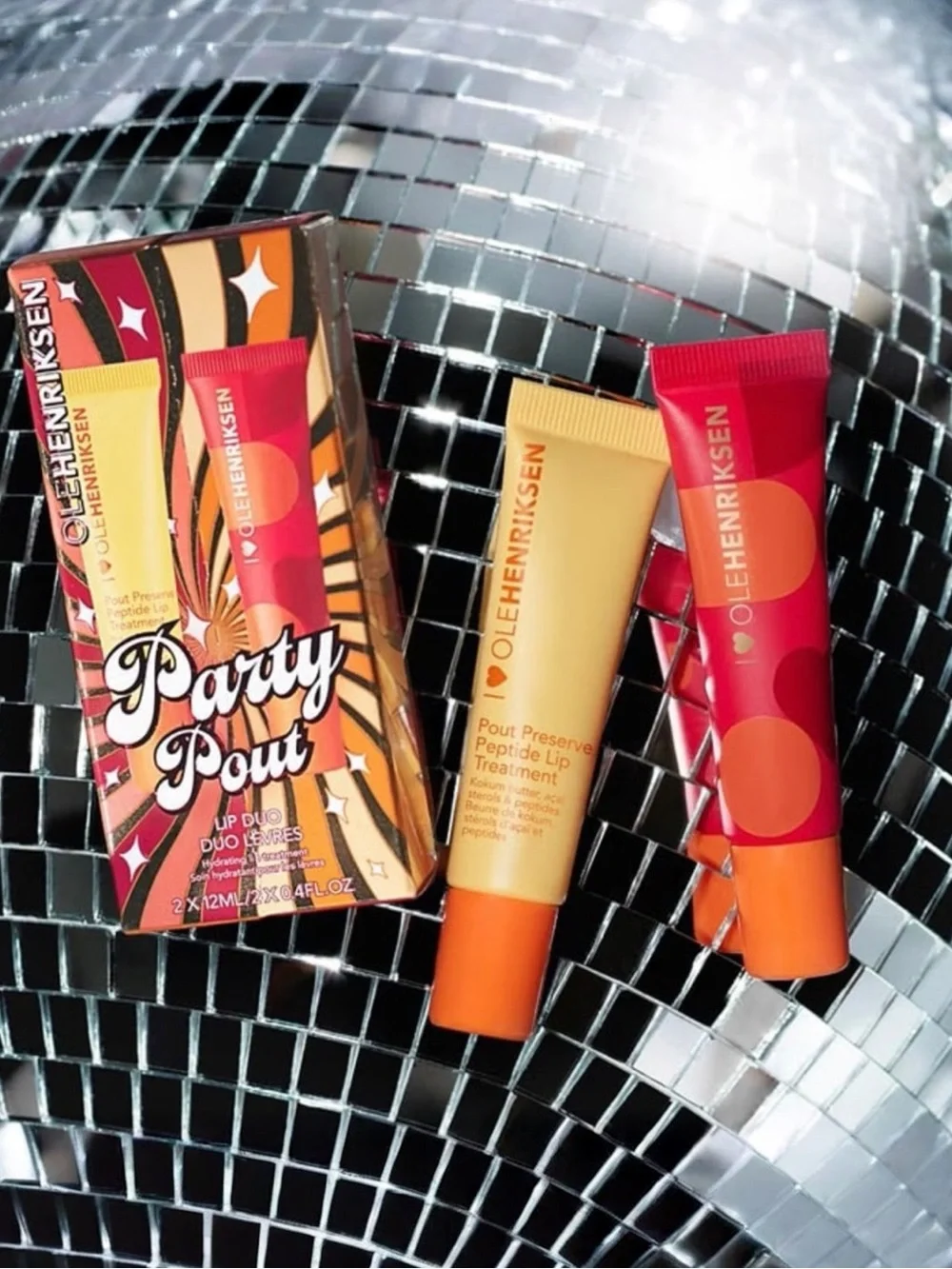 OLEHENRIKSEN Disco Duo Lip Set Citrus Sunshine Pomegranate NWT